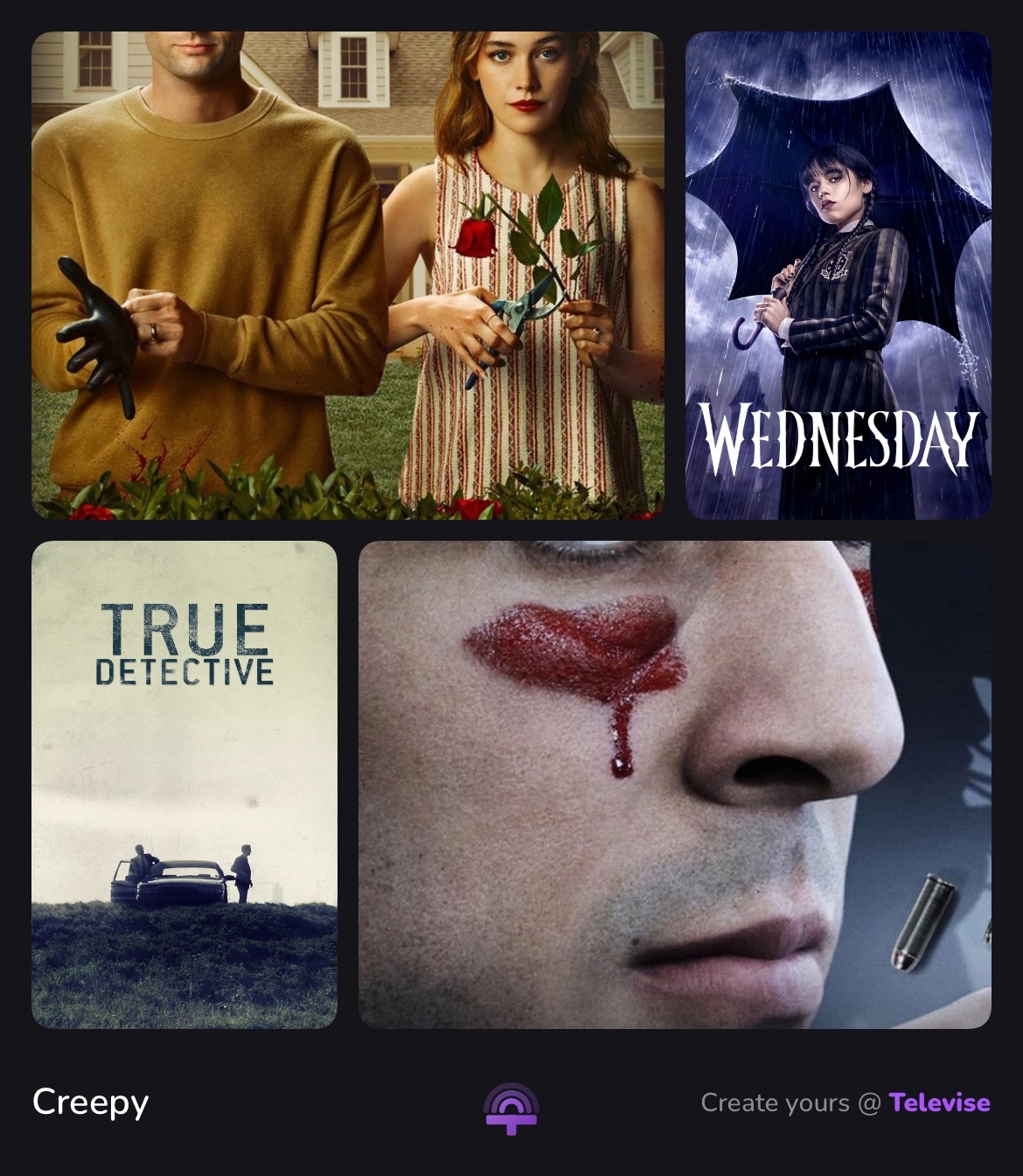 Televise — Custom list export shareable card